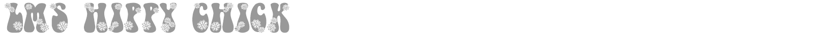 LMS Hippy Chick font preview